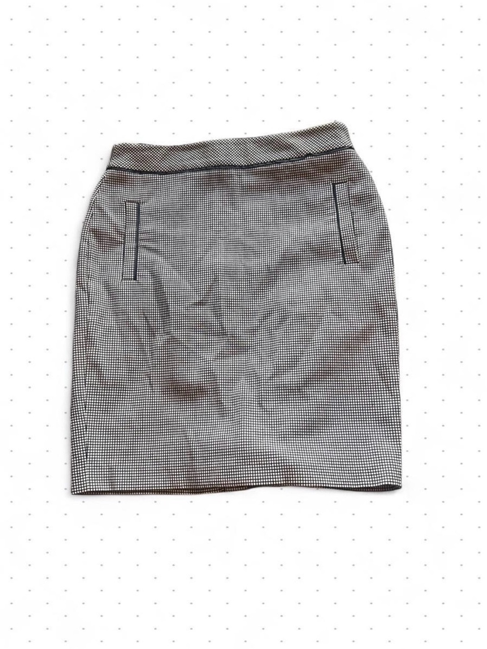 Philosophy Black and White Houndstooth Pencil Skirt